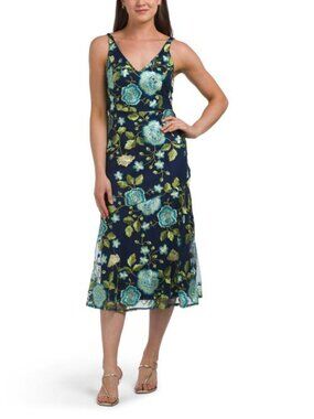 sam edelman floral sequin dress Embroidered Floral Sequin Cocktail Dress (Women)